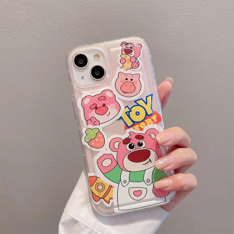 Ốp Điện Thoại Silicon TPU Mềm Trong Suốt Họa Tiết Dễ Thương Chống Sốc Cho IPhone 14 13 12 11 Pro XS Max X XR 7 8 Plus