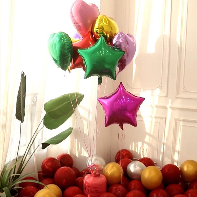 Bong Bóng 18 inch Màu Vàng Hồng / Bạc Hình Ngôi Sao Trang Trí Tiệc Cưới / Sinh Nhật / Giáng Sinh