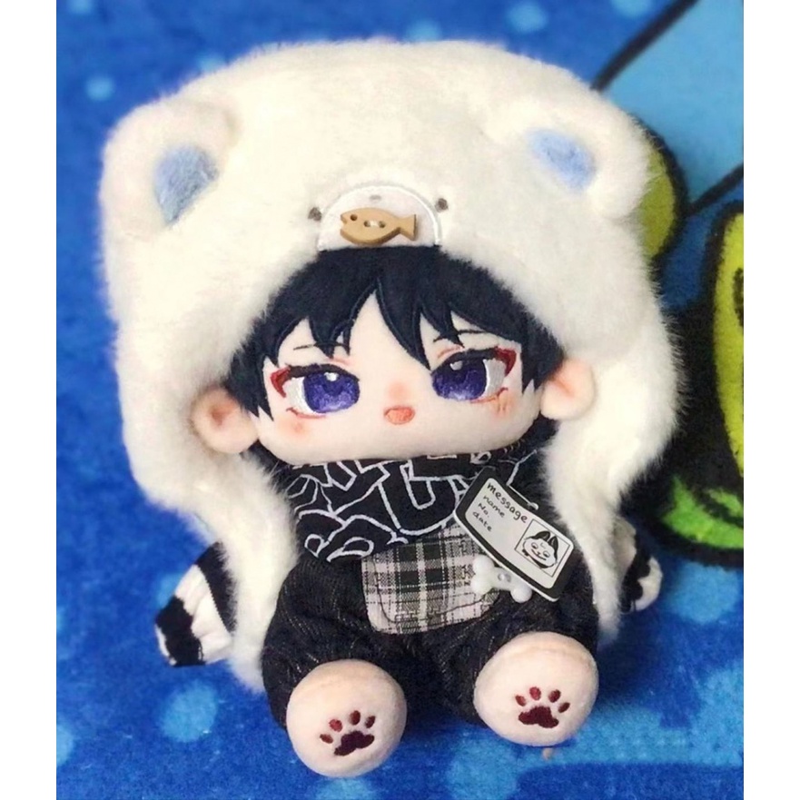 Genshin Impact Scaramouche Thuộc tính của người lang thang, búp bê bông, mèo con, 20 cm.