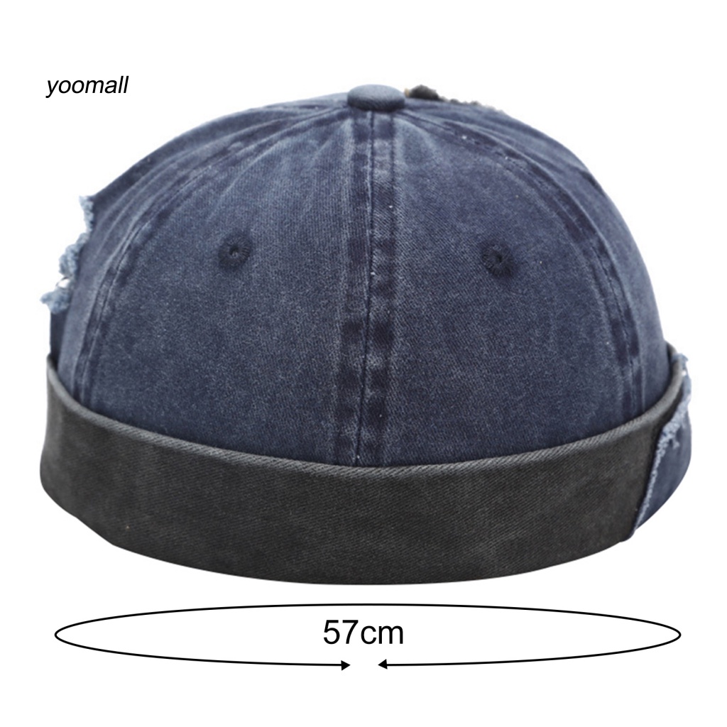 Mũ Beanie Không Vành Thoáng Khí Thiết Kế Điều Chỉnh Được Phong Cách Retro Đường Phố