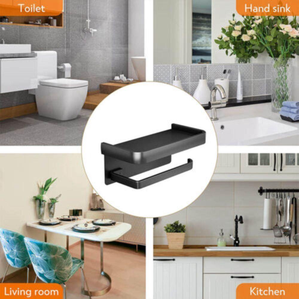 PINEVN Giá Đỡ Cuộn Giấy Vệ Sinh Bằng Nhôm Tiện Dụng Cho Gia Đình