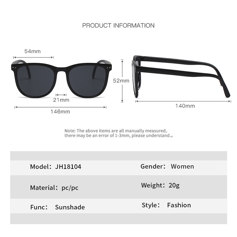 Mới Kính Mát Gọng Tròn Chống Tia UV Thời Trang Dành Cho Cả Nam Và Nữ