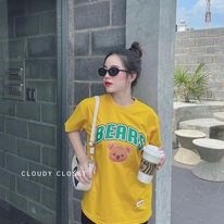 Áo thun start cloudy unisex phù hợp nam nữ 40-80kg cotton 100%