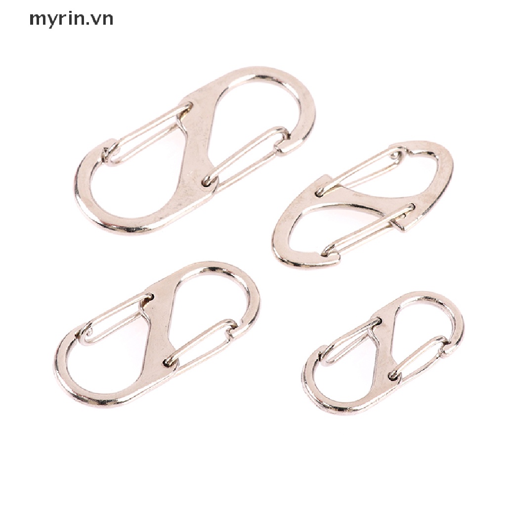 Set 10 Móc Khóa Chữ S Bằng Thép Không Gỉ Tiện Dụng