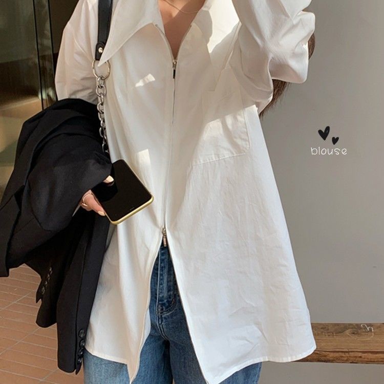 My AI Style Myaistyle Áo Sơ Mi cotton chiffon Phong Cách Hàn Quốc Cơ Bản Dành Cho Nữ Hàn Quốc ins Trendy Korean Style Mx220206 36Z230909