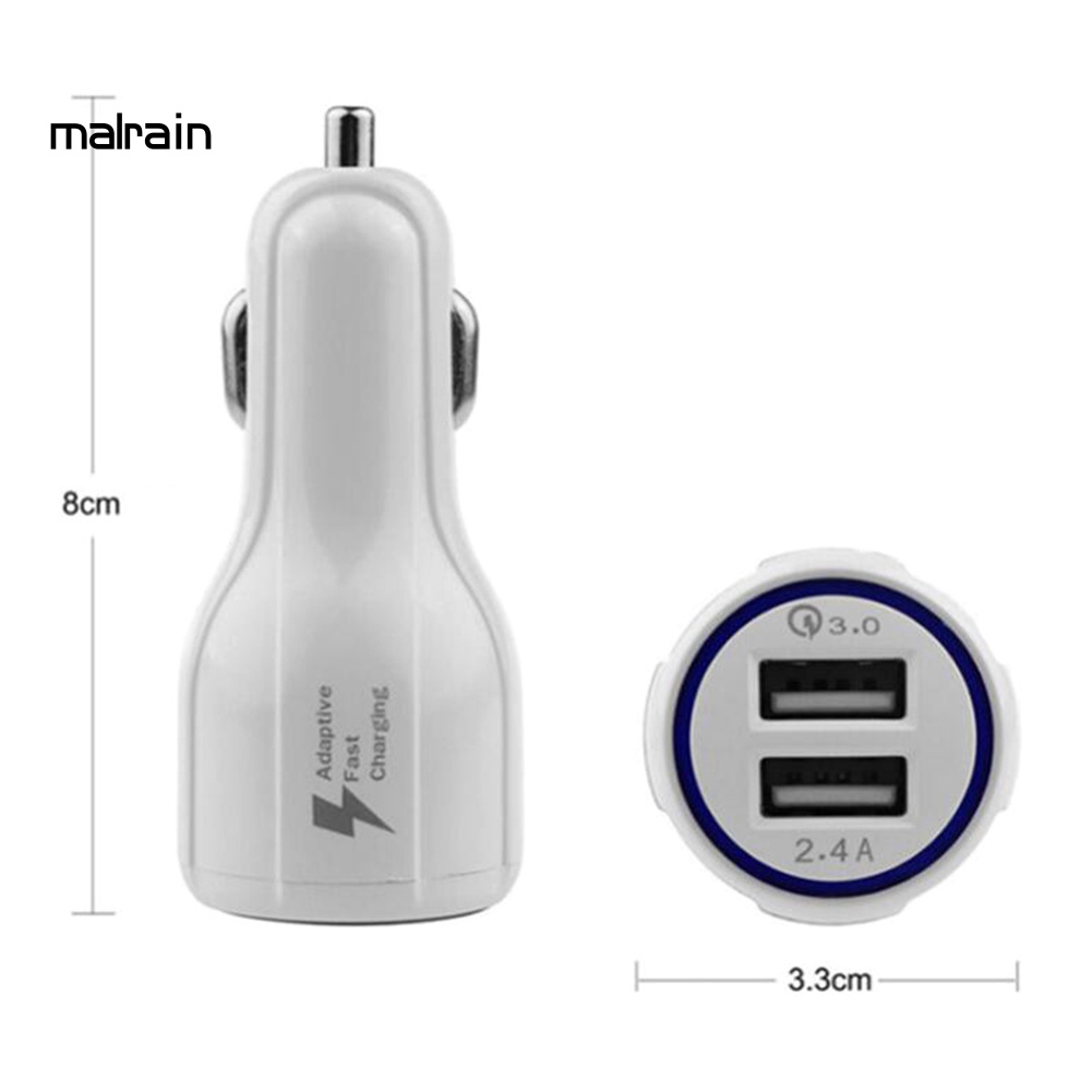 Tẩu Sạc Hai Cổng USB QC 3.0 3.1A Chuyên Dụng Cho Xe Hơi