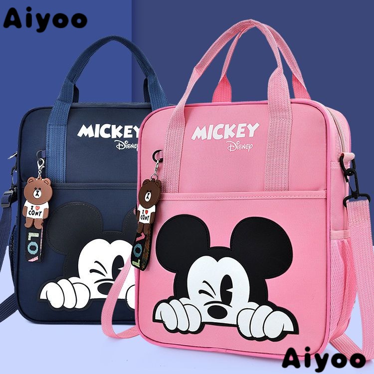 Túi Xách Canvas Sức Chứa Lớn Chống Nước Thời Trang 2023 Dành Cho Học Sinh Tiểu Học