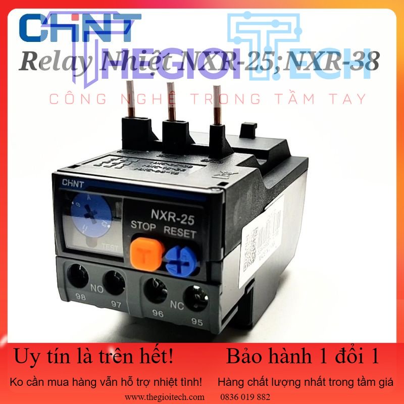Rơ Le Nhiệt Chint NXR-25,NXR-38 Chính Hãng