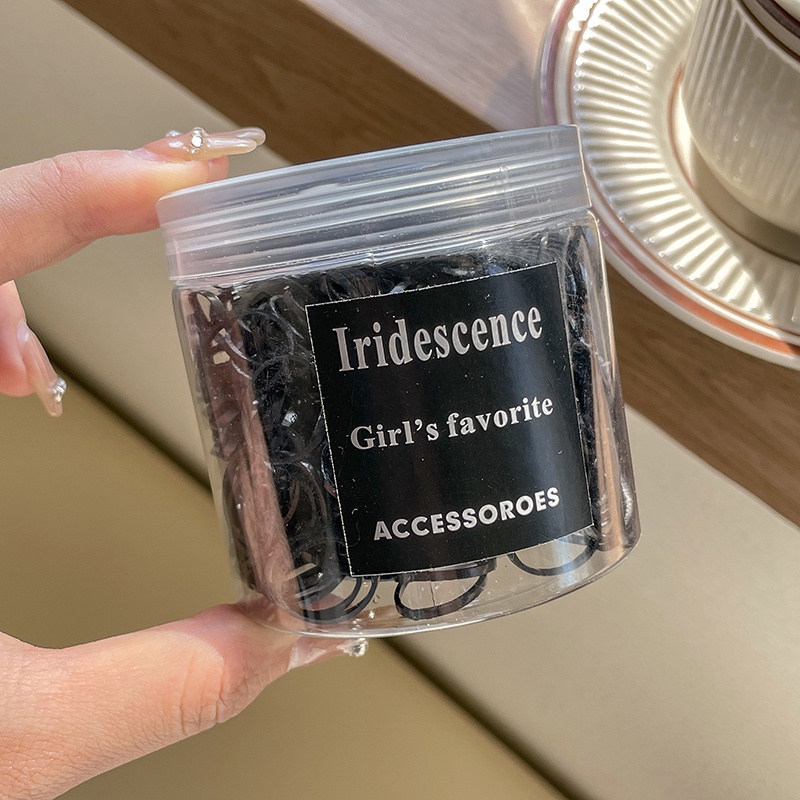 Dây Buộc Tóc Cao Su Màu Kẹo Dùng Một Lần Không Đau Cho Bé Gái