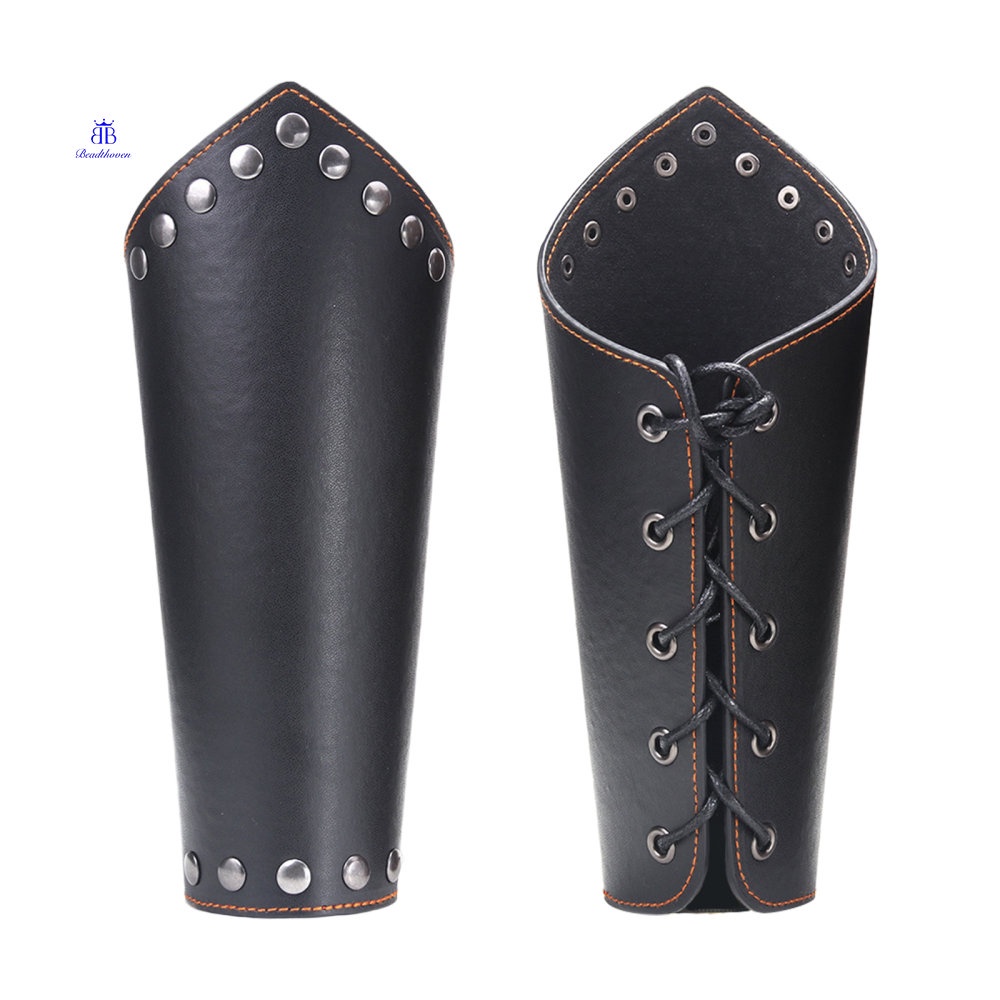 1 Túi 2 Vòng Đeo Tay Bằng Da Phong Cách Trung Cổ Viking Thời Trung Cổ Cho Nam Nữ