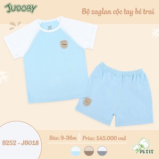 Bộ cộc tay raglan Juboby chất petit cho bé