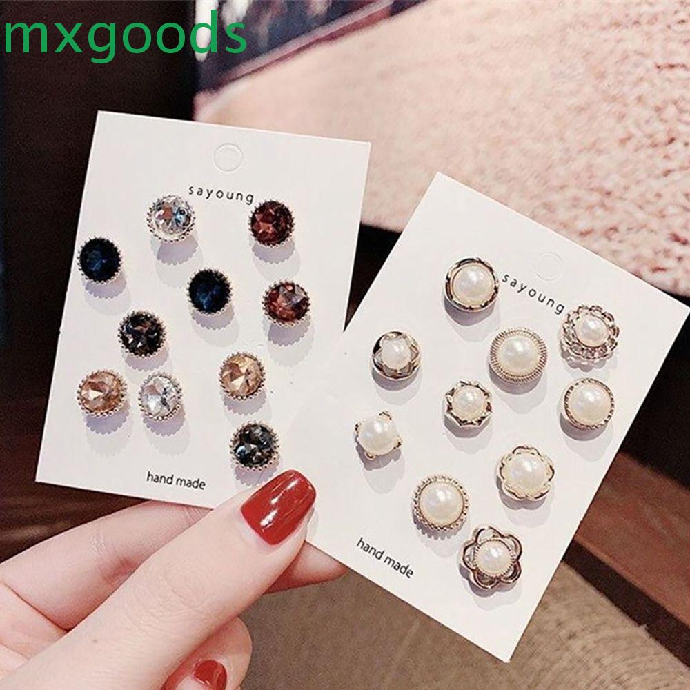 Set 10 Ghim Cài Áo Khoác / Khăn Choàng Đính Ngọc Trai Giả Phong Cách Hàn Quốc Thời Trang Cho Nam Và Nữ