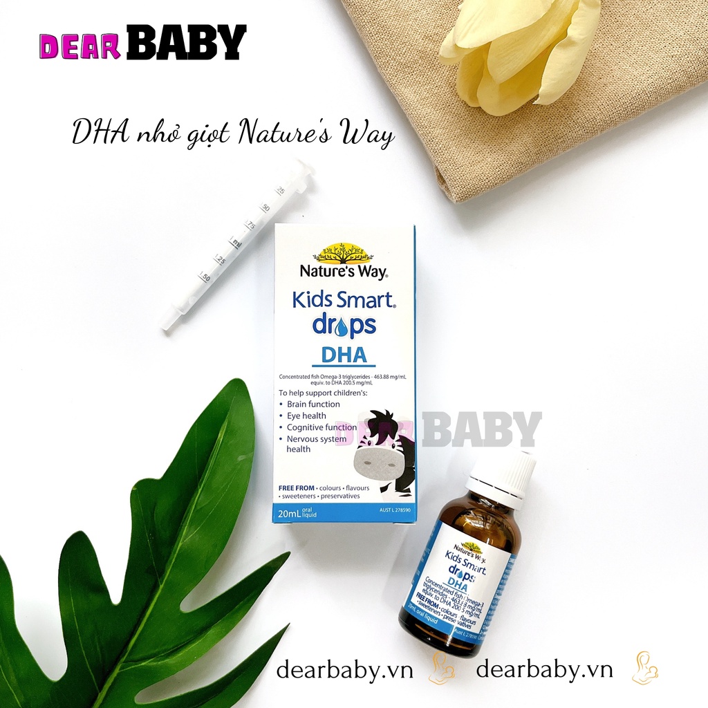 DHA Nature’s Way Kids Smart Drop giúp bé thông minh