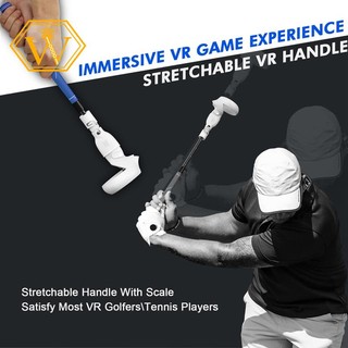 AMVR OOM Golf Cue Stick for Oculus Quest 2 Left Right Grip Controller Retractable Golf Club Tennis Baseball Kayak VR Accessories
