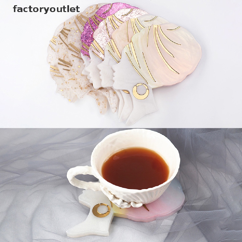Khuôn Silicone Làm Đế Lót Ly Bằng Pha Lê Epoxy DIY Hình Đầu Afro
