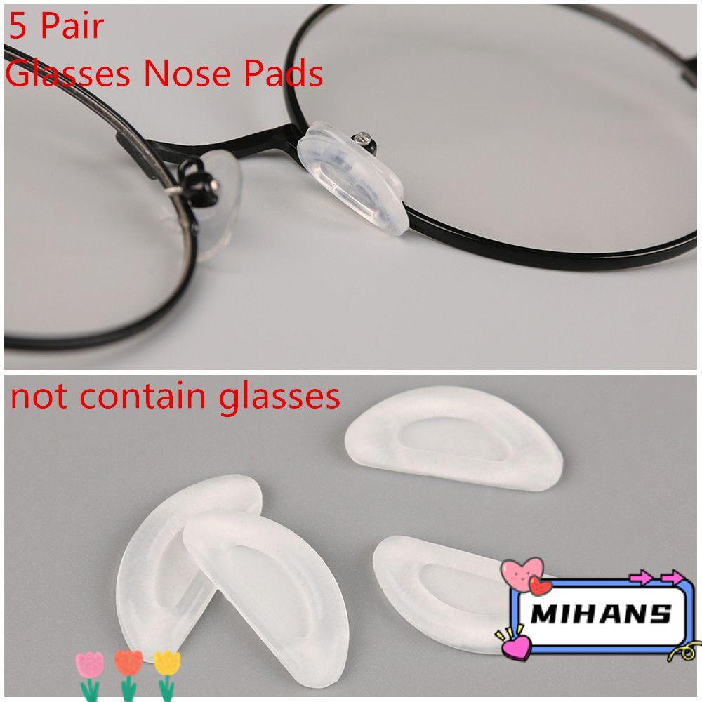 Set 5 Cặp Đệm Mũi Mắt Kính Chống Trượt Màu Trắng Mihan