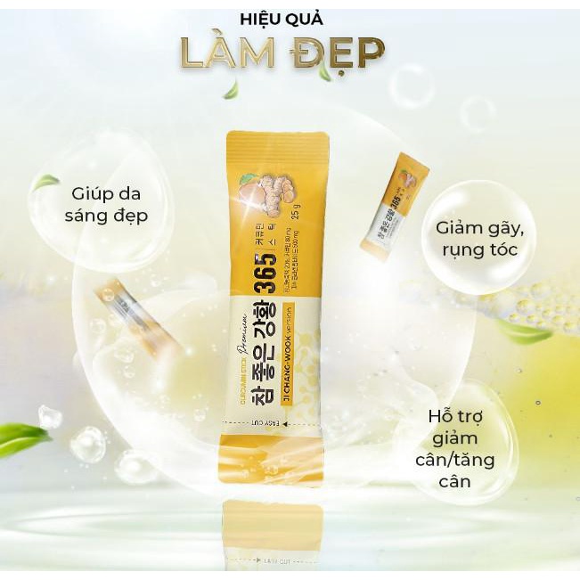 Thạch Nghệ Nano 365 Collagen Premium - Vị Xoài - Hộp 30 thanh - 750g