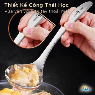 Muôi vá muỗng múc canh thủng lỗ inox 304 mini nhỏ cao cấp ssgp