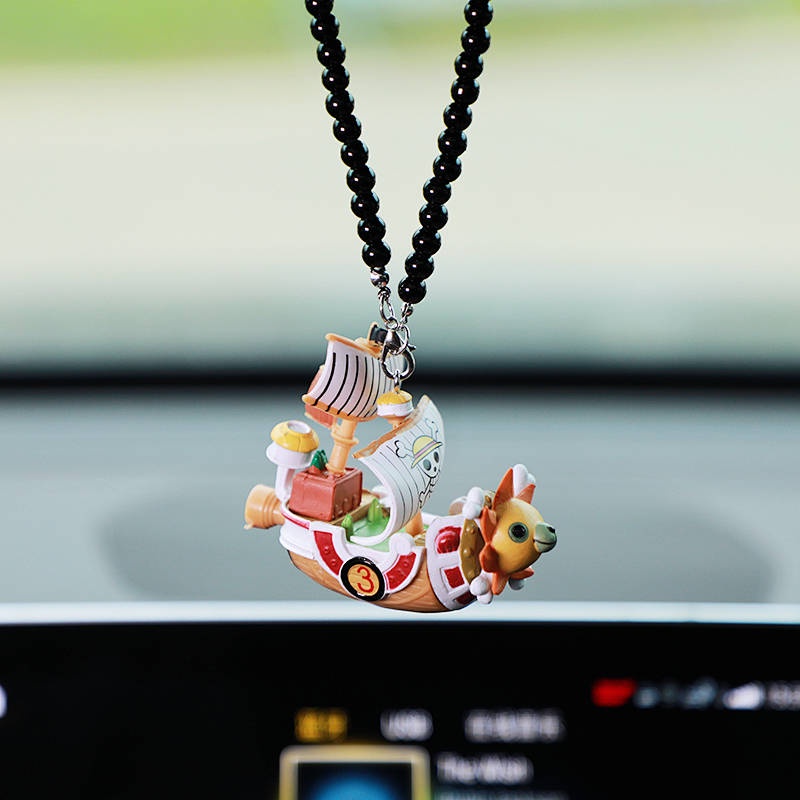 Automobile Hanging Ornament Thousand Sunny Rearview Mirror Car Interior Hanging Accessories Car Pendant Creative Cute Car Hanging Ornament Hanging Ornament GF8z