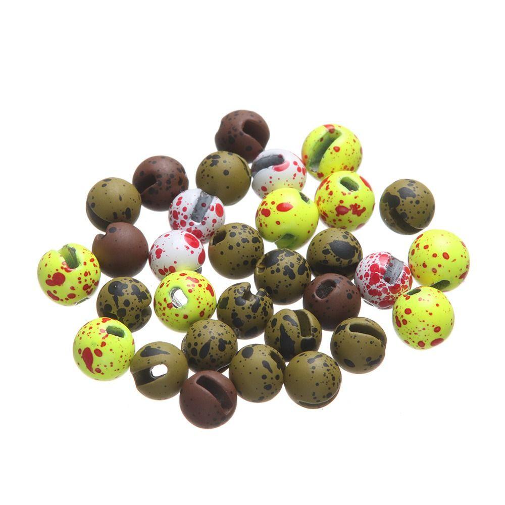 MUVAKO 20Pcs/lot Tungsten Beads Durable 2.5mm/3.0mm/3.5mm/4.0mm Nice-Designed High Quality Slotted Bead