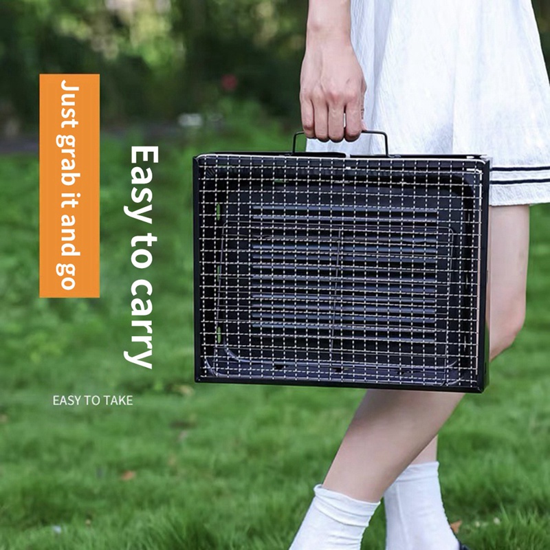 1 Vỉ Nướng Bbq Gấp Gọn Tiện Dụng Mang Theo Du Lịch Cắm Trại