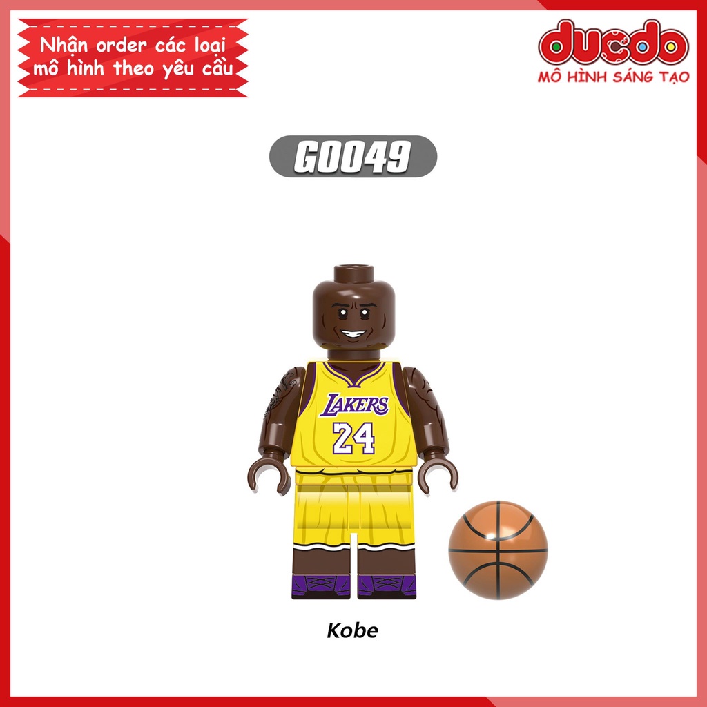 Minifigures các siêu sao bóng rổ NBA - Đồ Chơi Lắp Ghép Xếp Hình Mini Mô hình Iron Man XINH G0107