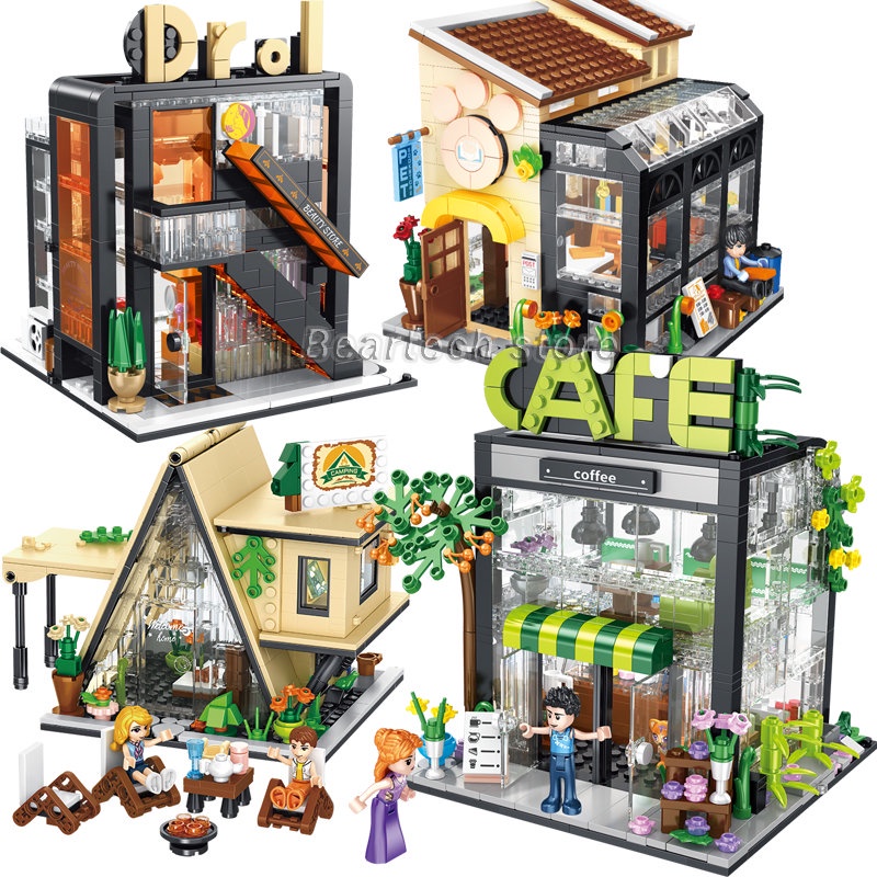 Bộ Đồ Chơi Lắp Ráp Biệt Thự Quán Cà Phê Độc Đáo