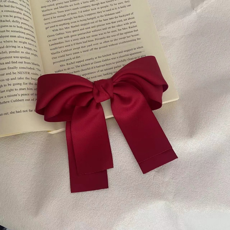 Kẹp Tóc Nơ Sau Lưng Phong Cách Hàn Quốc Cổ Điển Cho Nữ