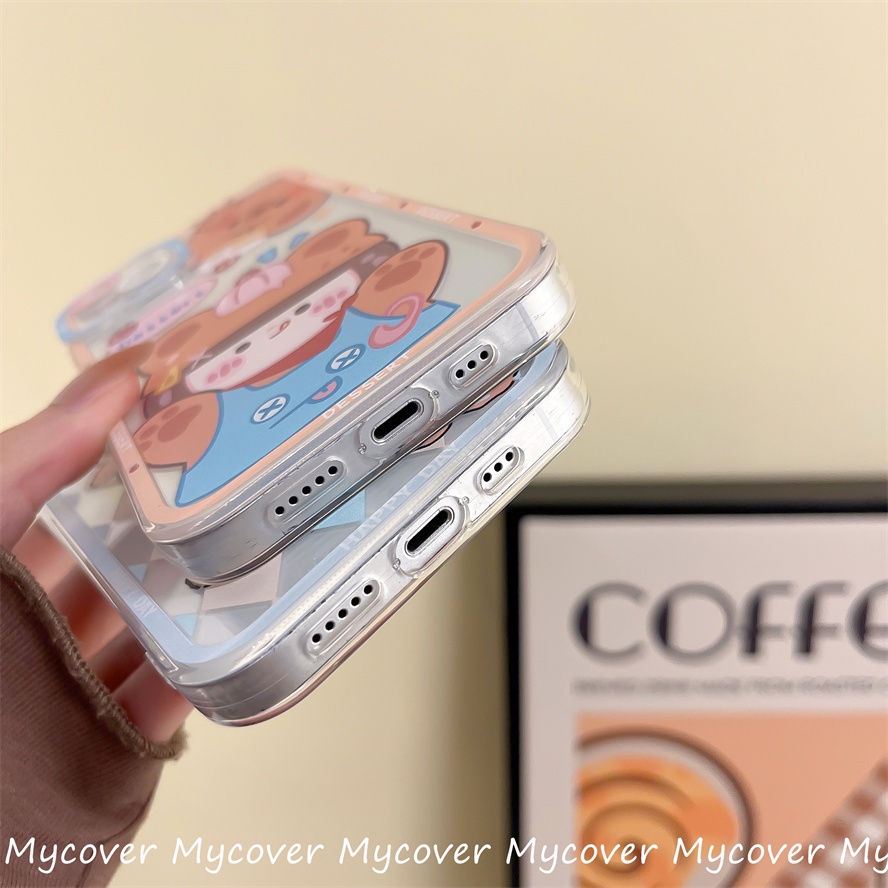 Ốp Điện Thoại Silicon Họa Tiết Hoạt Hình Chú Gấu Dễ Thương Cho Iphone 11 12 13 14 Pro Max X Xr Xs 8 7 6 Plus SE 2020