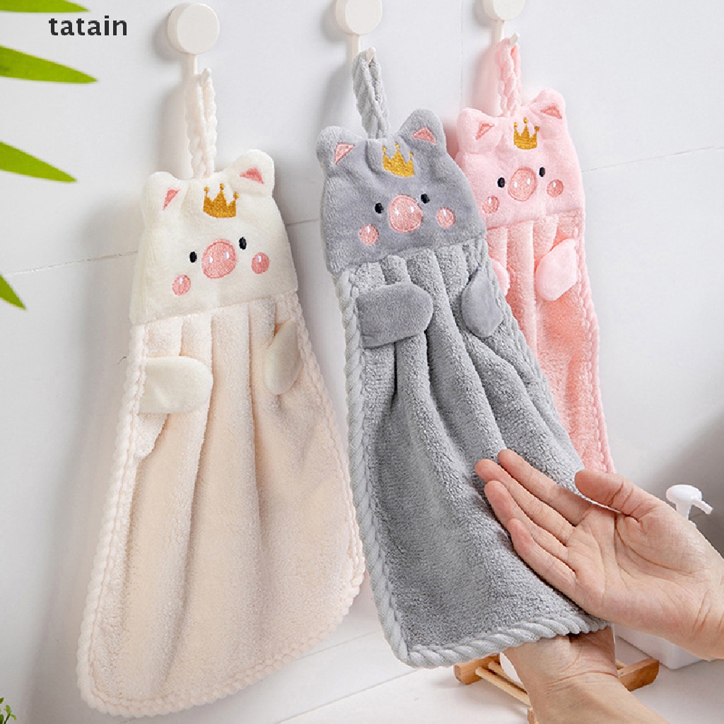 Khăn Lau Tay Màu Trơn Thấm Hút Tốt Tiện Dụng Cho Nhà Bếp