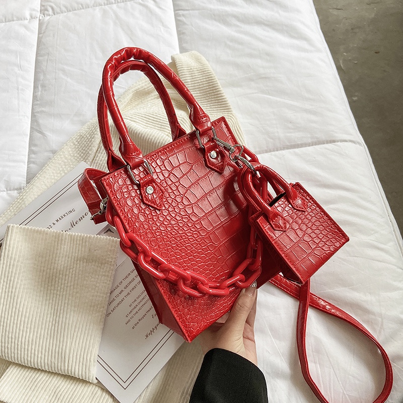 Túi Đeo Chéo Nhỏ Họa Tiết Vân Đá Thời Trang Cho Nữ