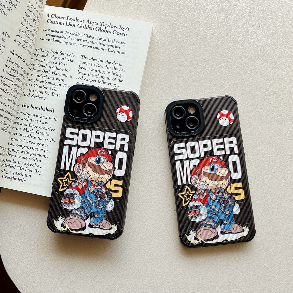 Ốp Điện Thoại TPU Dẻo Họa Tiết Hoạt Hình Super Mario Cho iPhone 14 13 12 11 Pro Max XS XR 7 8 Plus