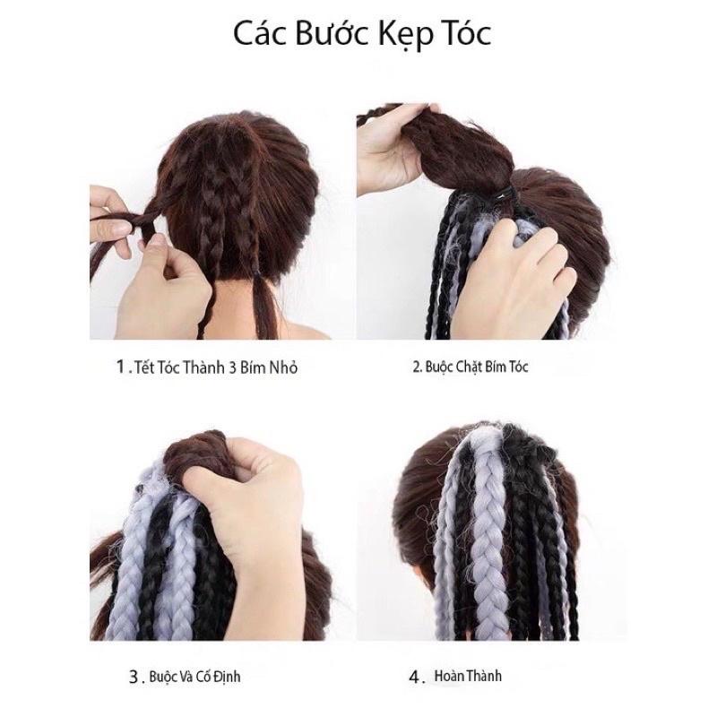 Tóc Giả Tết thời trang Phong Cách Hip Hop TeenGirl MyBaby