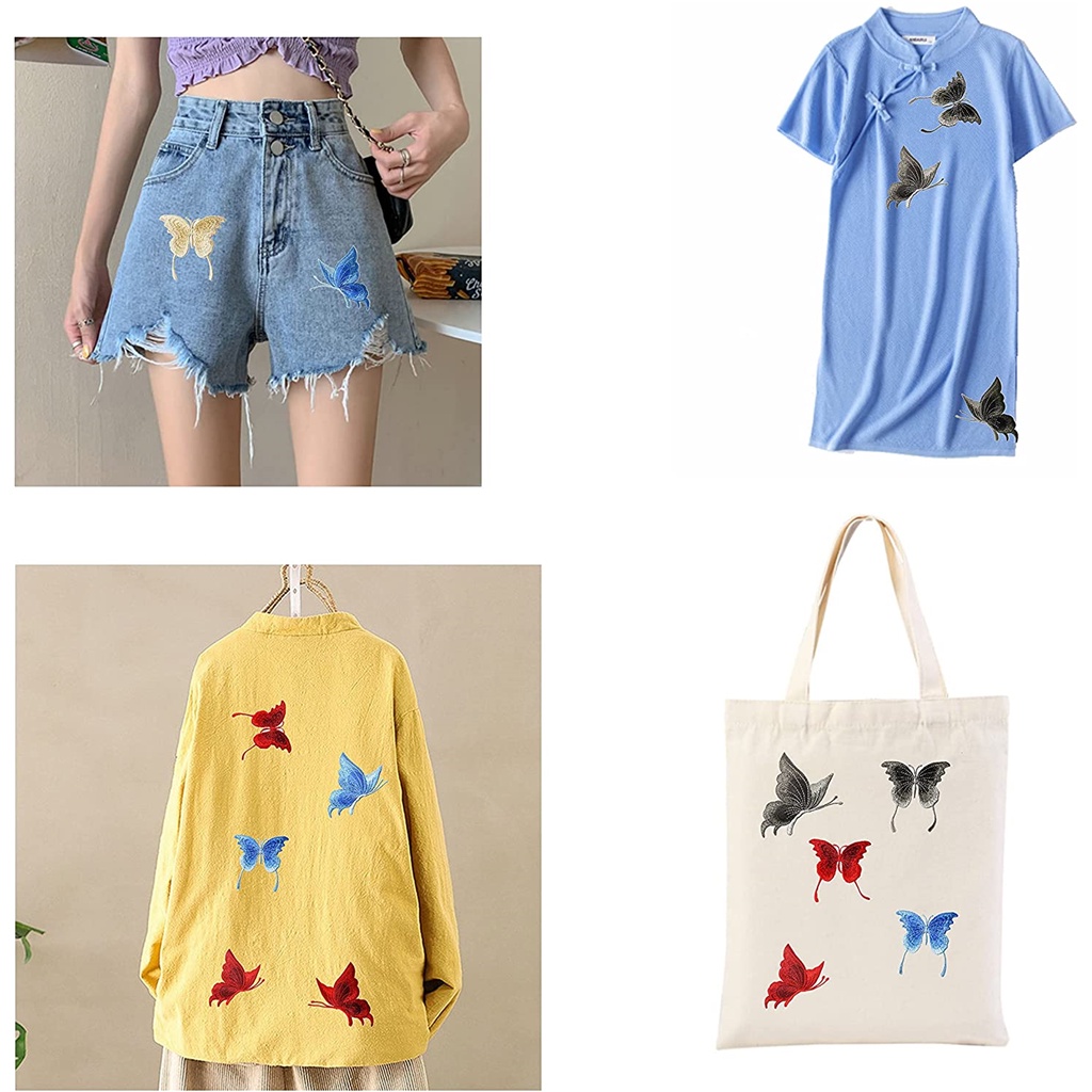 6 Miếng Vá, May Quần Áo Hình Bươm Bướm