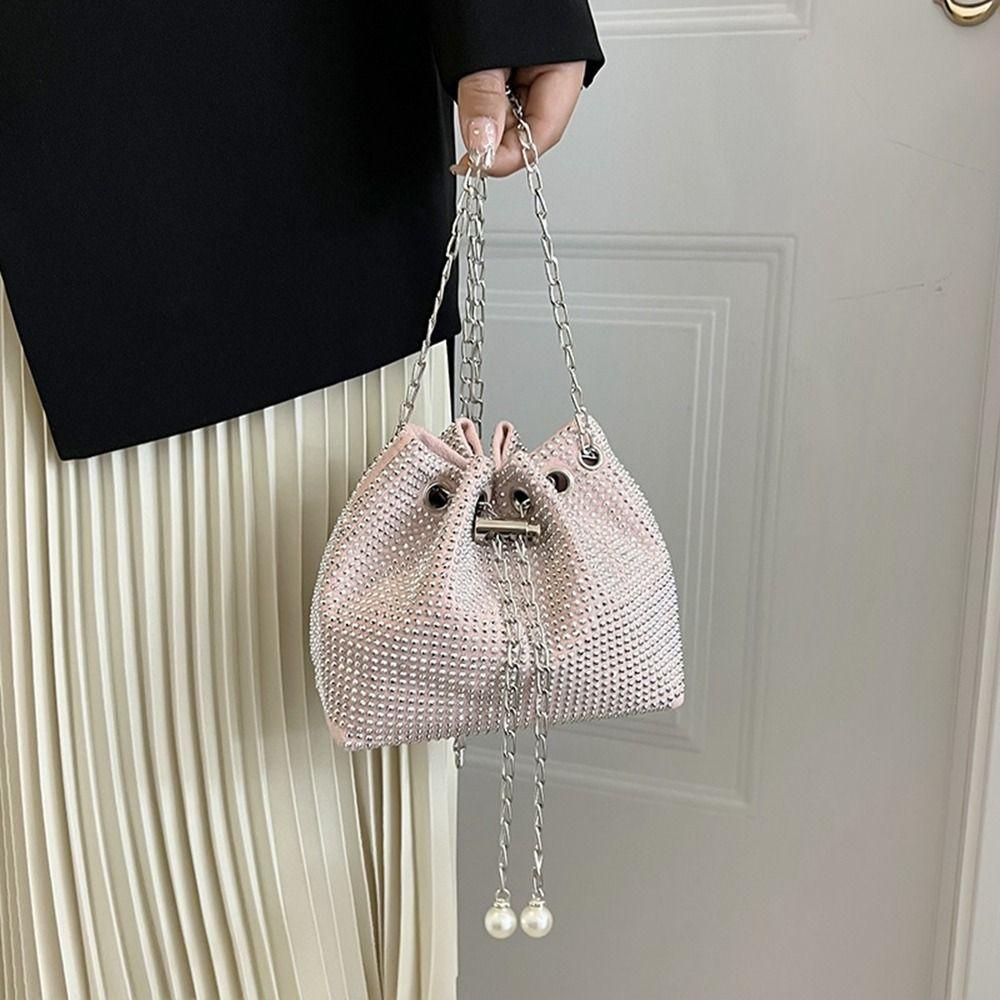 Túi Đeo Chéo Kim Tuyến Lấp Lánh Kiểu Cổ Điển Thời Trang Cho Nữ