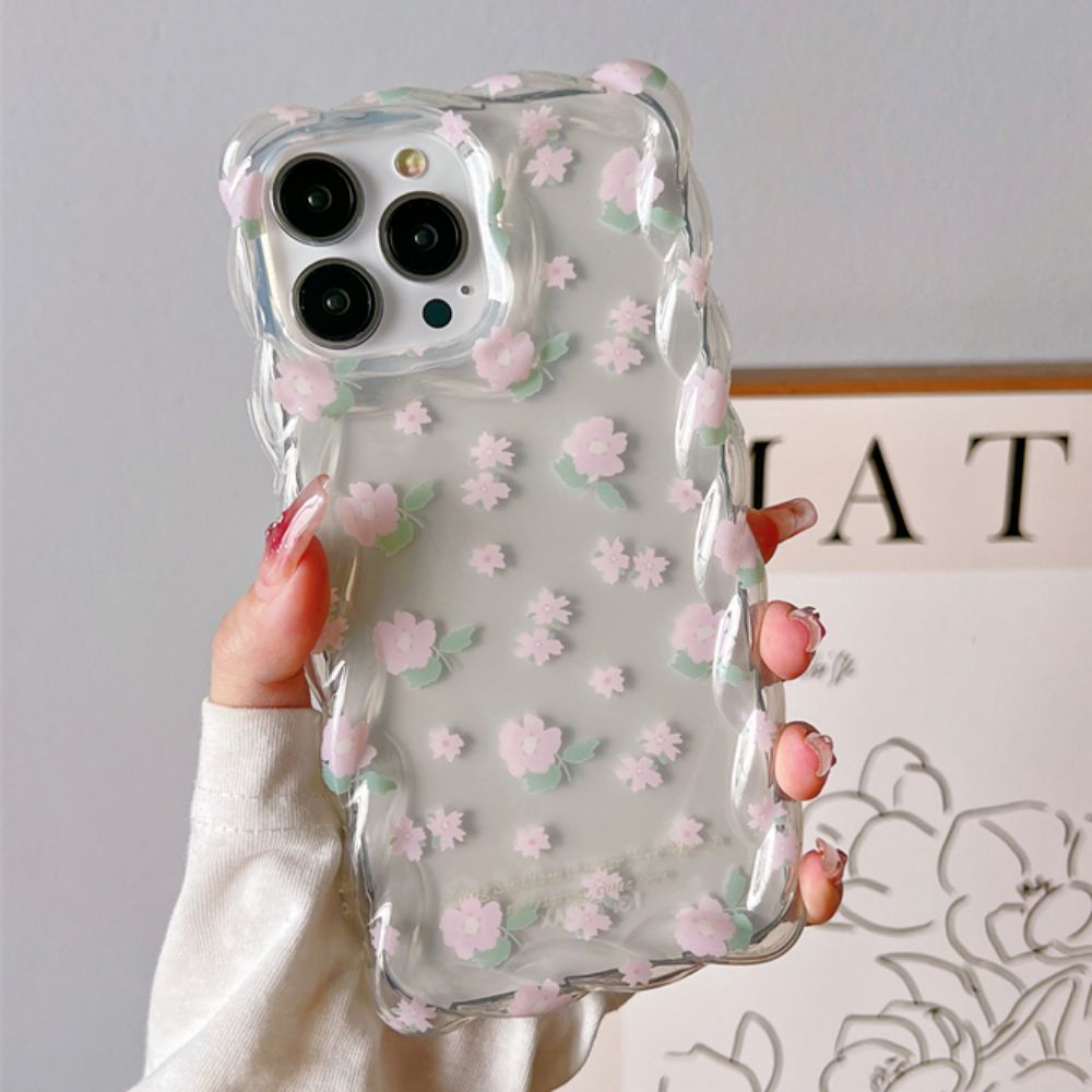 Ốp Điện Thoại TPU Mềm Trong Suốt Chống Sốc Họa Tiết Hoa Cho IPhone 11 12 13 14 Pro Max