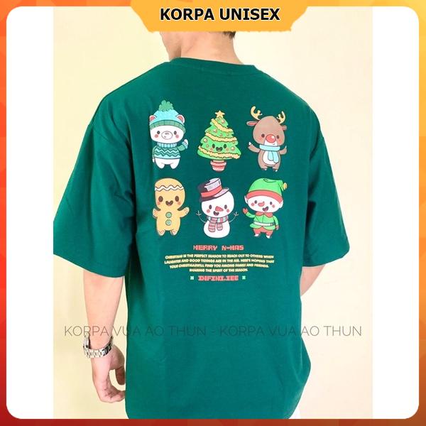 [ IN NỔI ] Áo thun tay lỡ form rộng hoạ tiết Giáng Sinh 2 - phông ulzzang cotton unisex