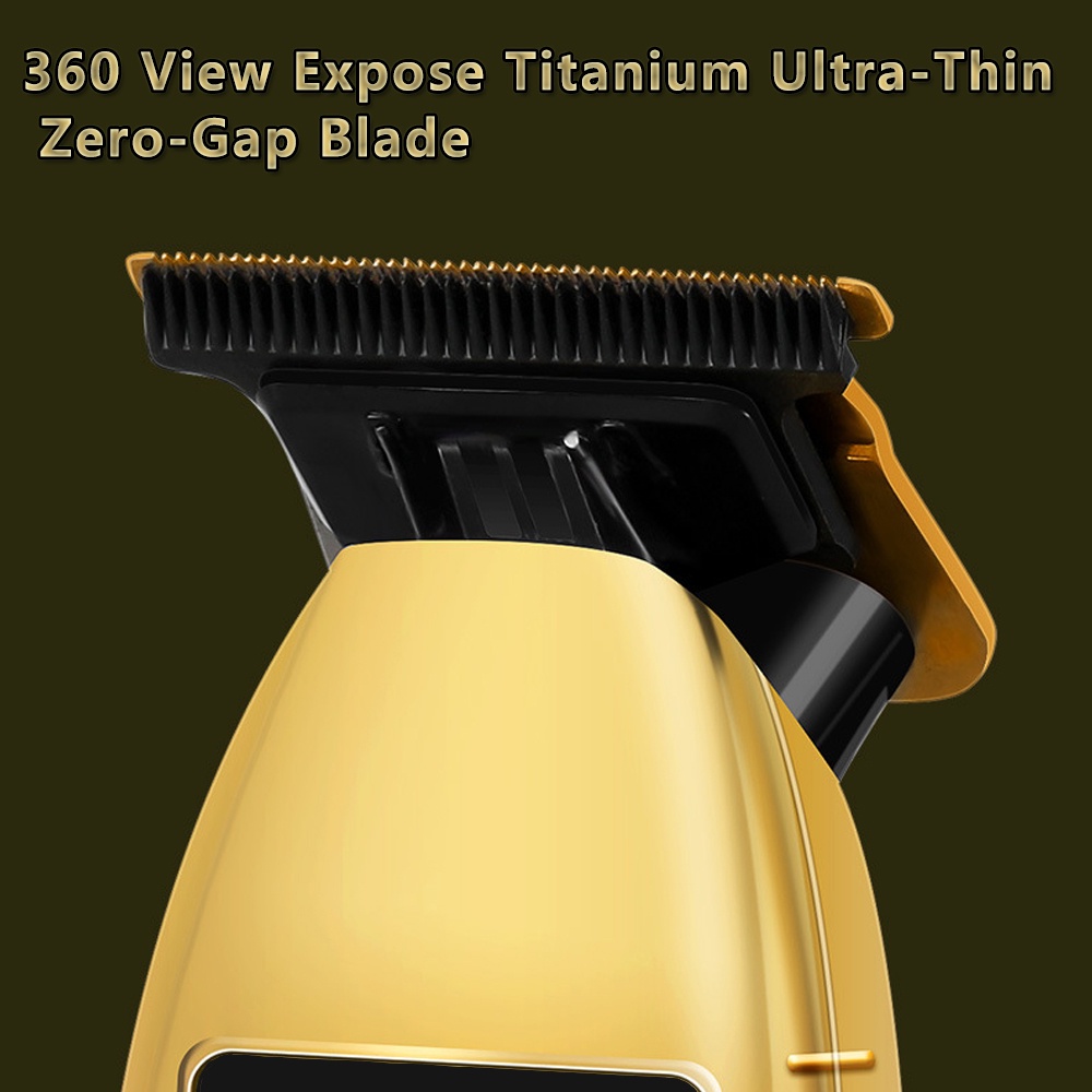 Tông Đơ Cắt Tóc Chuyên Nghiệp Màu Vàng Kèm Phụ Kiện