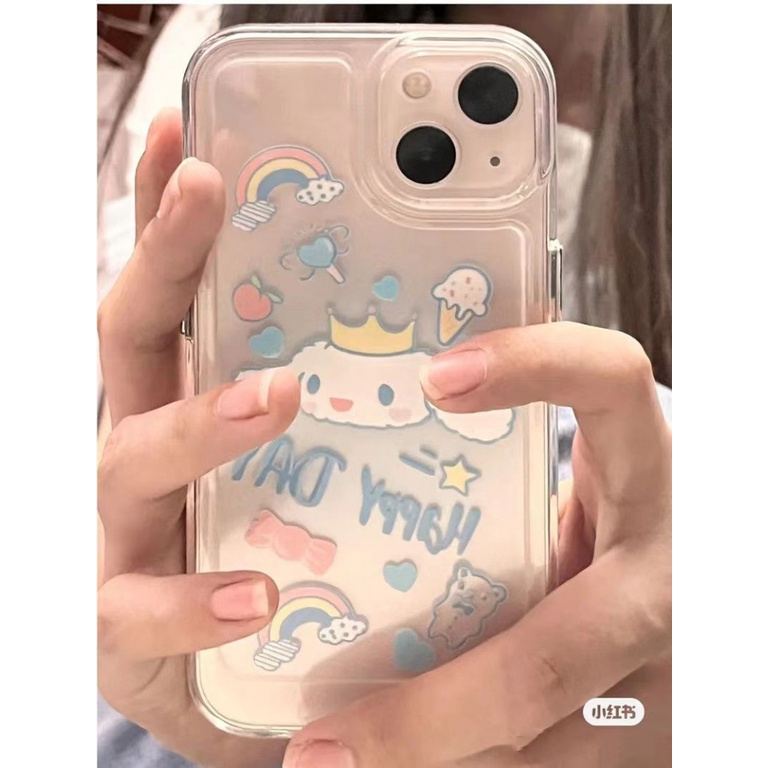 ✅Ốp Điện Thoại Mềm Màu Trong Suốt Hình Chú Chó Yugui Cho iPhone 13 11 12Promax XSmax XR 78Plus