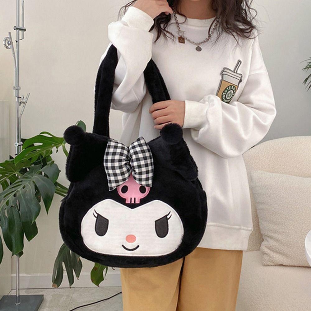 Túi Đựng Mỹ Phẩm / Đồ Trang Điểm / Tiền Xu Họa Tiết Melody BACK2LIFE Đính Nơ Xinh Xắn Cho Nữ