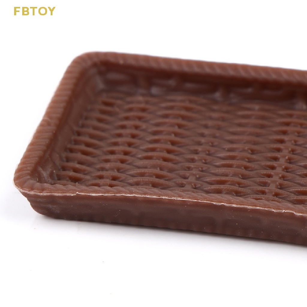 Set 2 Khay Đựng Bánh / Món Tráng Miệng / Món Tráng Miệng Mini Tỉ Lệ 1 / 12 Trang Trí Nhà Búp Bê