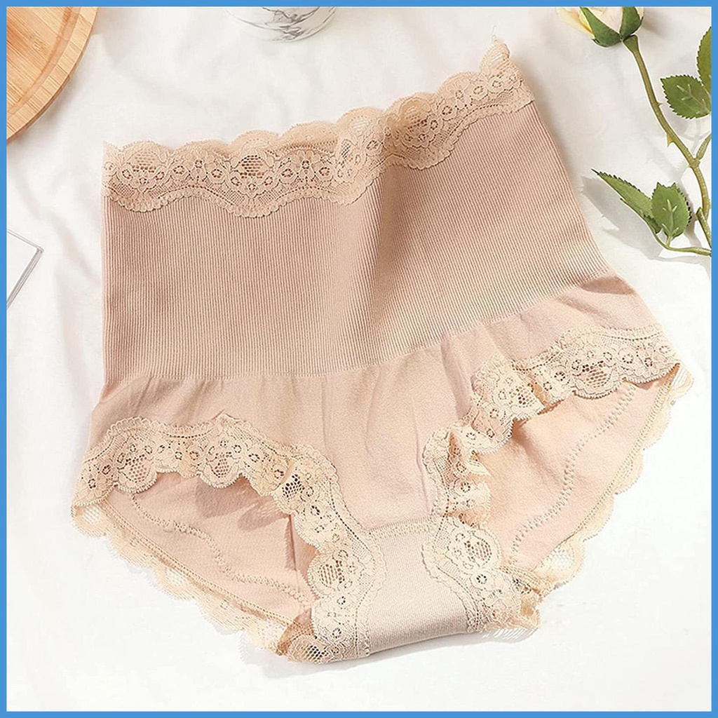 Quần Lót Ren Lưng Cao Định Hình Toàn Thân Mềm Mại Co Giãn