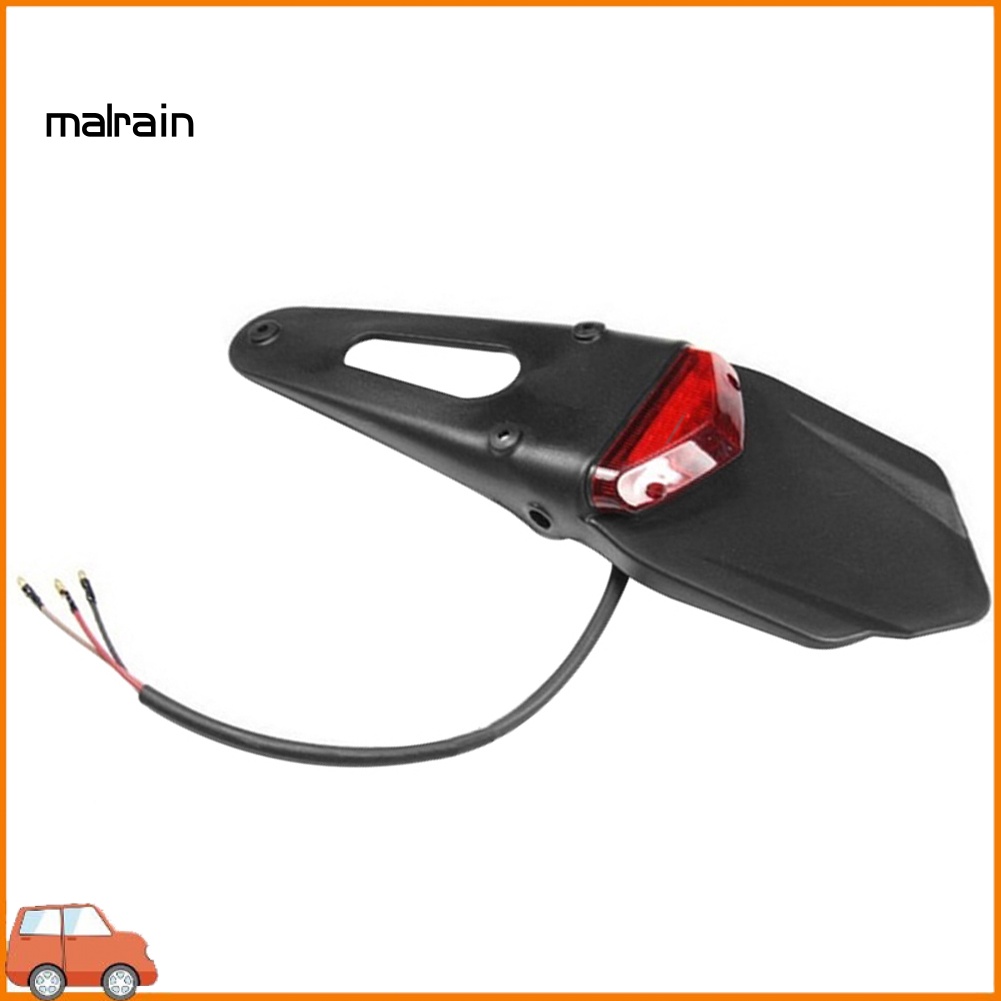 FENDER Tấm Chắn Bùn Gắn Đuôi Xe Mô Tô Có Đèn LED Tiện Dụng