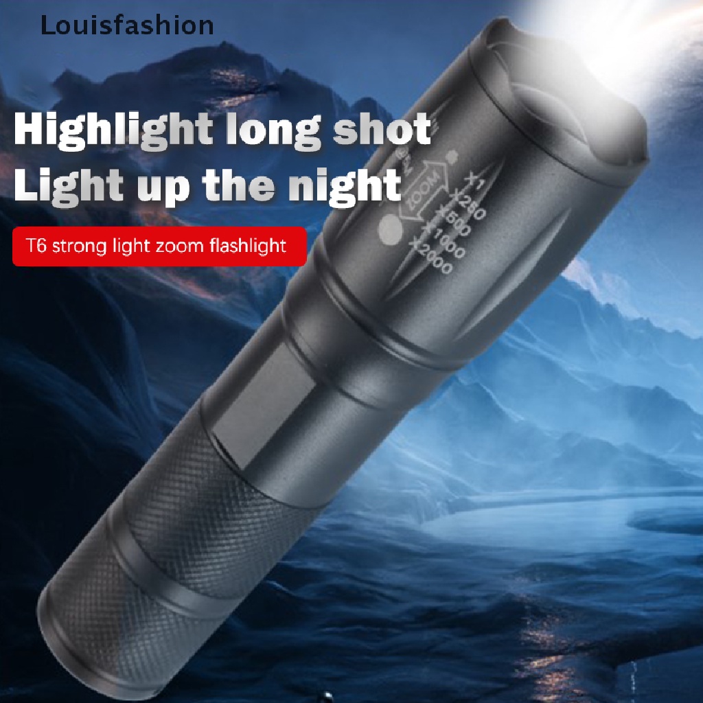 Đèn Pin LED Louis Thời Trang Chiến Thuật 980000Lm Phóng To 5 Chế Độ Không Có YTH
