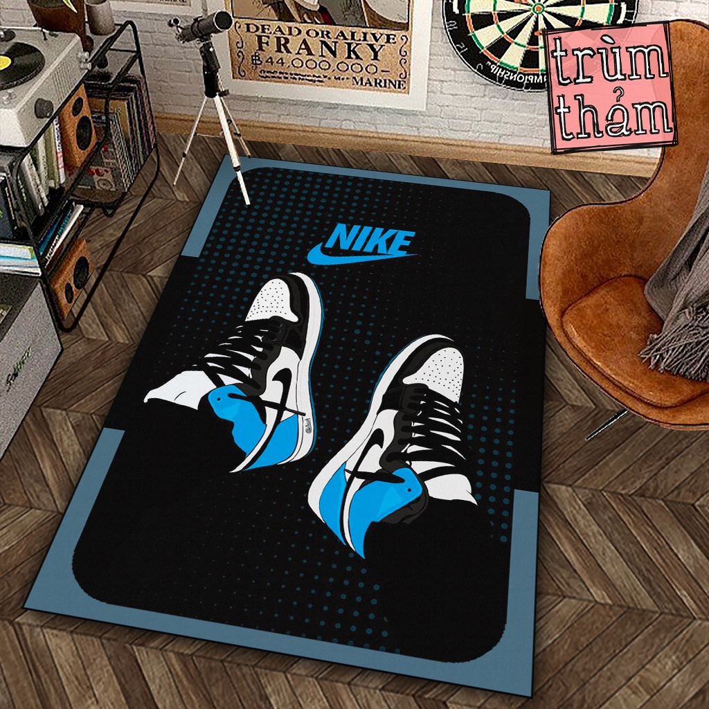 Thảm Trang Trí Nik3 Jord4N High Retro Vintage Sneaker Giày Decor Phòng Ngủ Phòng Khách Văn Phòng