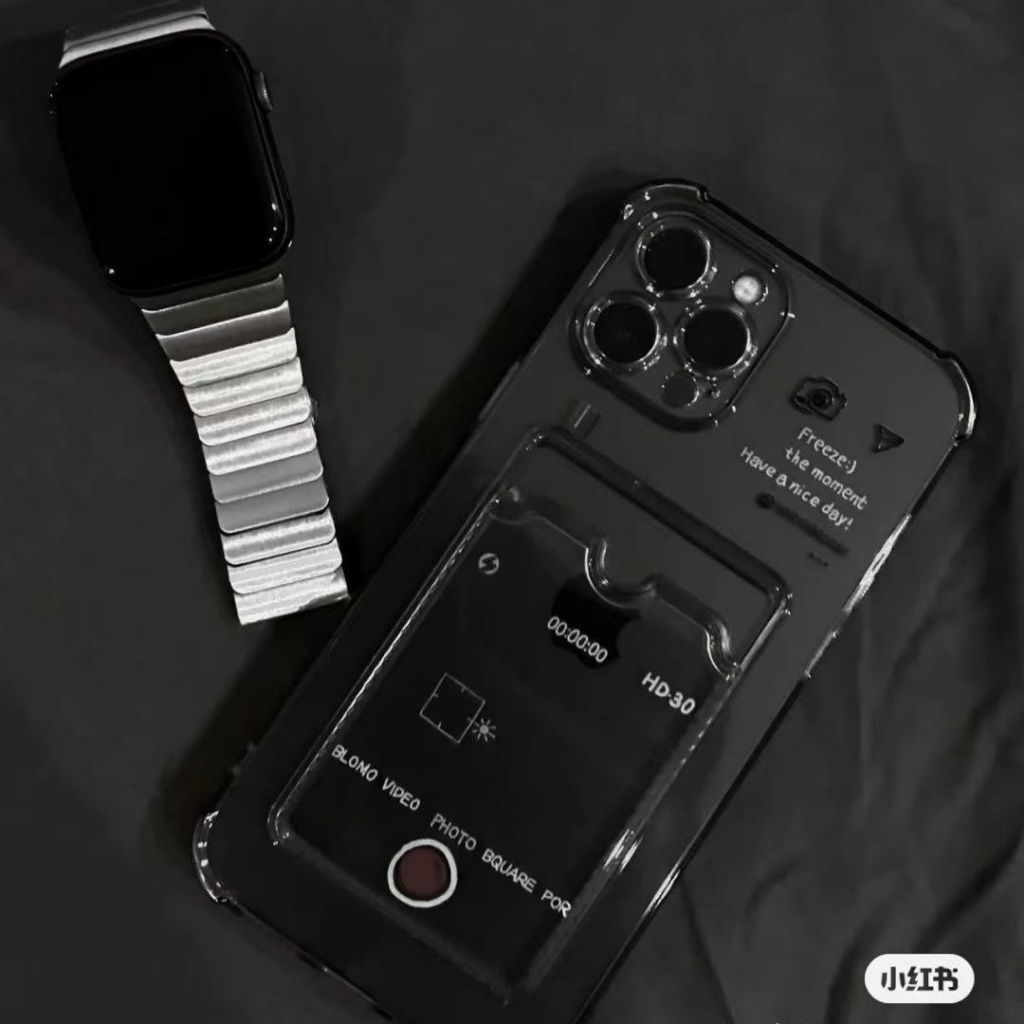 ✅Ốp Điện Thoại Mềm Họa Tiết Polaroid Kiểu Khung Ảnh Màu Đen NN8L Cho iPhone14 / 13promax 12 x / xs