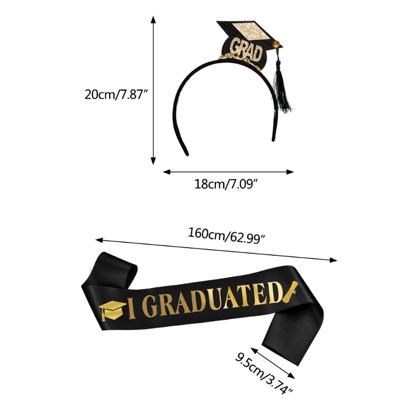 Bộ 2 Băng Đô Hình Nón Lưỡi Trai Có Dây Đeo Vai Dùng Chụp Ảnh Dành Cho Học Sinh