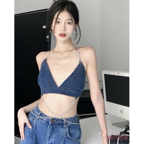 Áo Dây Nữ Cộc Tay Cổ Chữ V Thời Trang Quyến Rũ