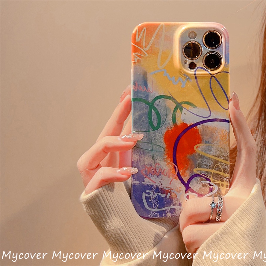 Ốp Điện Thoại Mềm Chống Sốc Hình Nhãn Hiệu Thời Trang Graffiti Cho iPhone 14 13 12 11 Pro Max SE2020 X Xr Xs Max 8 7 Plus