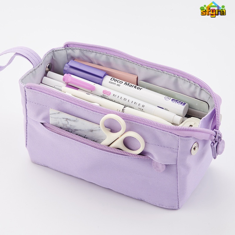 Túi Đựng Bút Đa Năng Sức Chứa Lớn Có Khóa Kéo Tiện Dụng